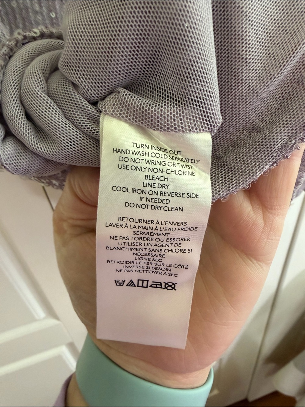 Anthropologie Lavender Sequin Knit Shell - Picture 6 of 6